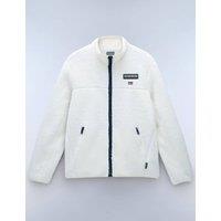 Napapijri Tynik Zip Up Funnel Neck Fleece Jacket Beige