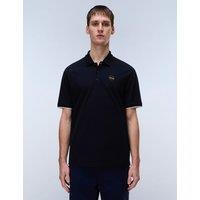 Napapijri Pure Cotton Badge Polo Shirt Dark Navy