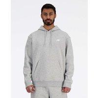New Balance Cotton Rich Fleece Hoodie Grey