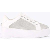 Carvela Jive Embellished Platform Trainers Silver