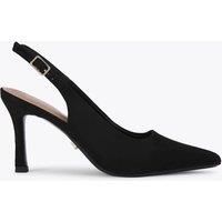 Carvela Buckle Stiletto Heel Pointed Slingback Shoes Black