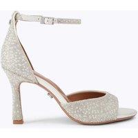Carvela Wide Fit Ankle Strap Stiletto Heel Sandals White