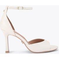 Carvela Ankle Strap Stiletto Heel Sandals Cream
