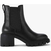 Carvela Leather Chelsea Block Heel Boots Black