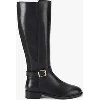 Carvela Leather Flat Riding Boots Black
