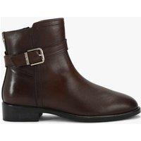 Carvela Wide Fit Pienza Leather Ankle Boots Dark Brown