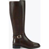Carvela Leather Flat Riding Boots Brown