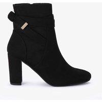 Carvela Suede Block Heel Ankle Boots Black