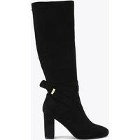 Carvela Wide Fit Block Heel Knee High Boots Black