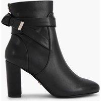 Carvela Wide Fit Knot Strap Block Heel Ankle Boots Black