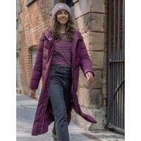 Regatta Eloria Hooded Longline Puffer Coat Purple