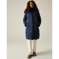 Regatta Nehiala Hooded Padded Longline Jacket Navy