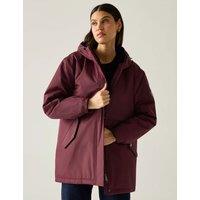 Regatta Brielly Waterproof Insulated Hooded Raincoat Burgundy