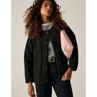 Regatta Lea Borg Full Button Fleece Black