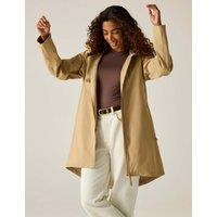 Regatta Brianka Waterproof Hooded Longline Jacket Beige