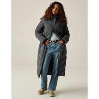 Regatta Eloria Hooded Longline Puffer Coat Grey