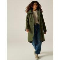 Regatta Yasira Hooded Padded Longline Jacket Khaki