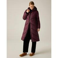 Regatta Merida Padded Water Repellent Hooded Jacket Purple