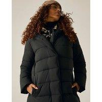 Regatta Nehiala Hooded Padded Longline Jacket Black