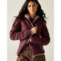 Regatta Marizion Hooded Quilted Padded Jacket Purple