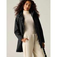 Regatta Brielly Waterproof Insulated Hooded Raincoat Black