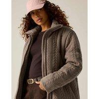Regatta Amaryl Textured Funnel Neck Padded Jacket Brown