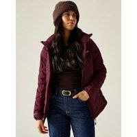 Regatta Deyla Water Repellent Hooded Quilted Jacket Purple