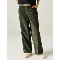 Regatta Cotton Rich Cord Wide Leg Trousers Khaki