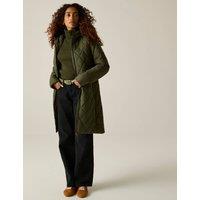 Regatta Fionne Water Repellent Quilted Hooded Jacket Khaki