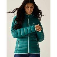 Regatta Marizion Hooded Quilted Padded Jacket Green