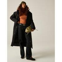 Regatta Janna Waterproof Padded Longline Raincoat Black