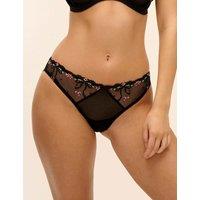 Freya Tilly Embroidered Lace Briefs Black