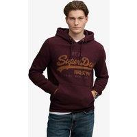Superdry & Co Cotton Rich Logo Graphic Hoodie Purple