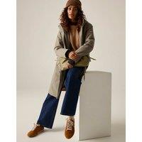 Regatta Ramona Hooded Padded Longline Raincoat Brown