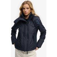 Superdry & Co Water Repellent Hooded Relaxed Jacket Navy