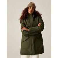 Regatta Sophia Waterproof Hooded Padded Jacket Khaki