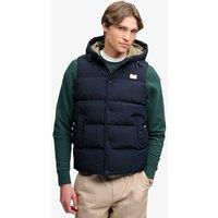Superdry & Co Relaxed Hooded Padded Gilet Navy