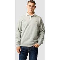 Rodd & Gunn Otago Cotton Rich Rugby Collar Sweatshirt Grey