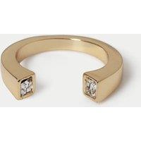 Autograph Cubiz Zirconia Wrap Ring Gold