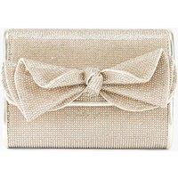 Kurt Geiger Embellished Chain Strap Clutch Bag Gold