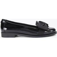 Kurt Geiger Leather Bow Flat Ballet Pumps Black