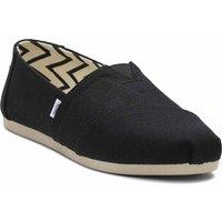 TOMS Canvas Flat Espadrilles White/Black