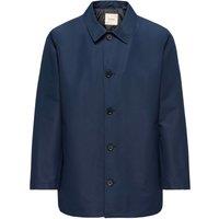ONLY & SONS Regular Fit Mac Overcoat Dark Blue