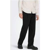 ONLY & SONS Loose Fit Elasticated Waist Drawstring Trousers Black