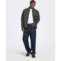 ONLY & SONS Woven Utility Jacket Brown