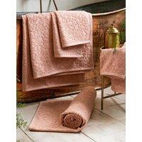 Rockett St George Pure Cotton Leopard Jacquard Towel Pink