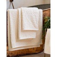 Rockett St George Pure Cotton Leopard Jacquard Towel Cream