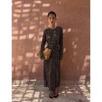 Never Fully Dressed Leopard Print Midaxi Waisted Dress Brown Mix