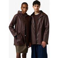 Hunter Hooded Relaxed Fit Raincoat Chocolate