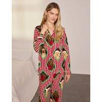 Chelsea Peers Family Christmas Dog Print Pyjama Set Red Mix